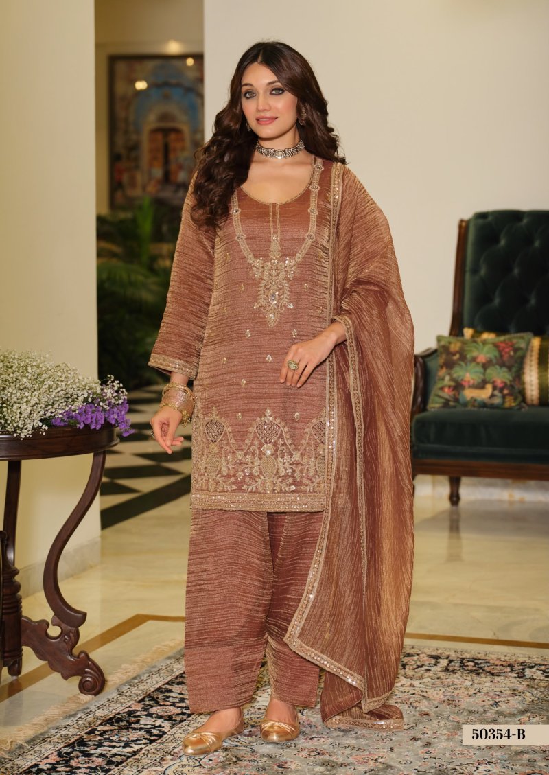 D 50354 B By Zaveri Salsa Beats Embroidery Readymade Suits